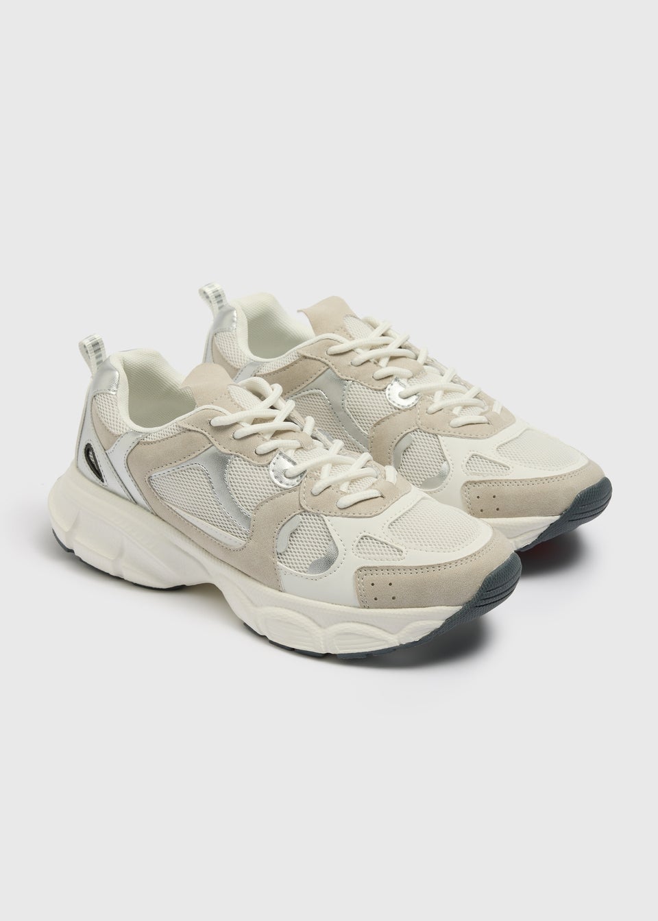 Grey/White Runner Trainers