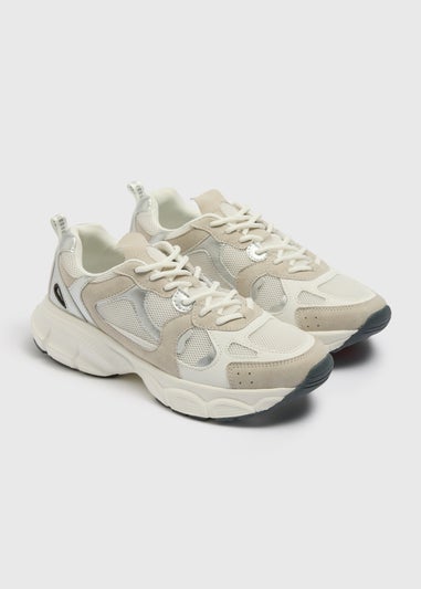 Grey/White Runner Trainers