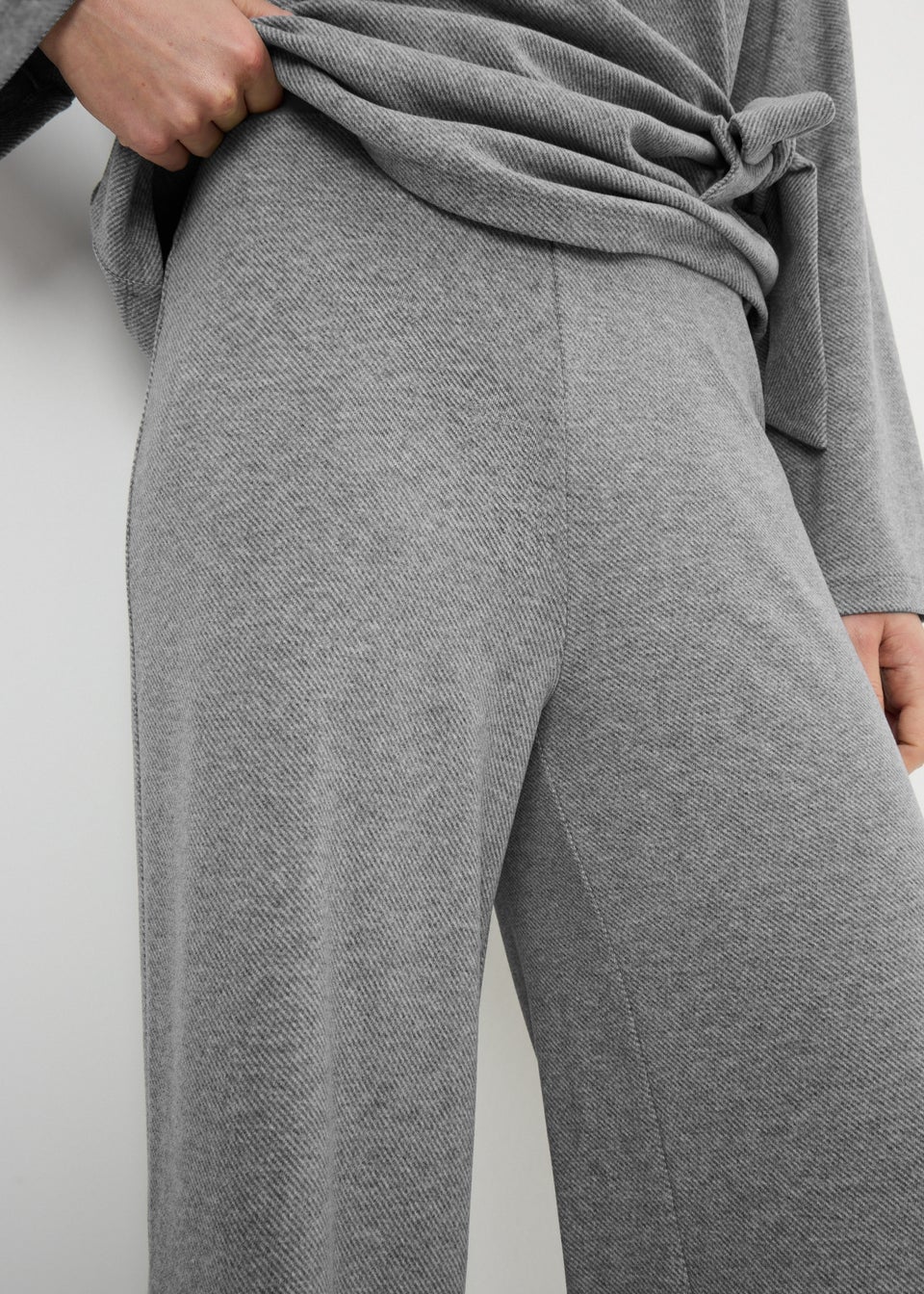 Grey Soft Touch Co Ord Trousers
