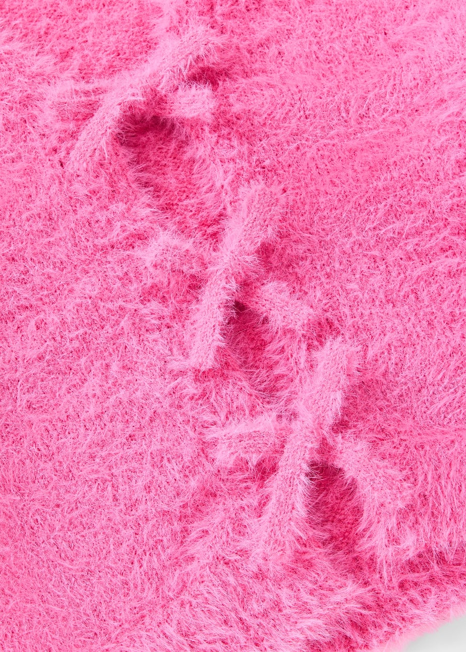 Girls Pink Bow Detail Cardigan (7-15yrs)