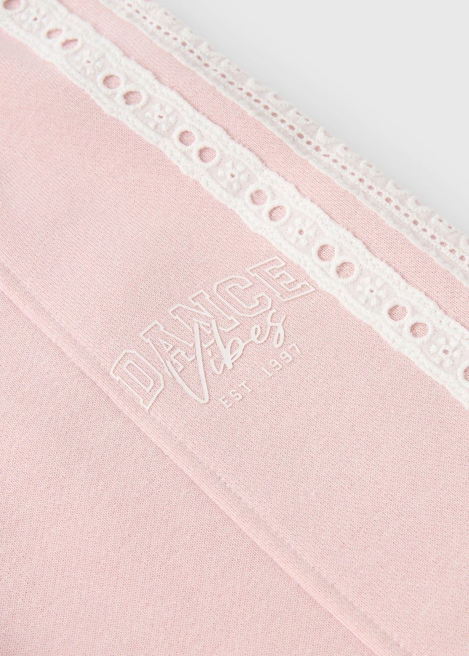 Girls Pink Tapered Wide Leg Jogging Bottoms (7-15yrs)