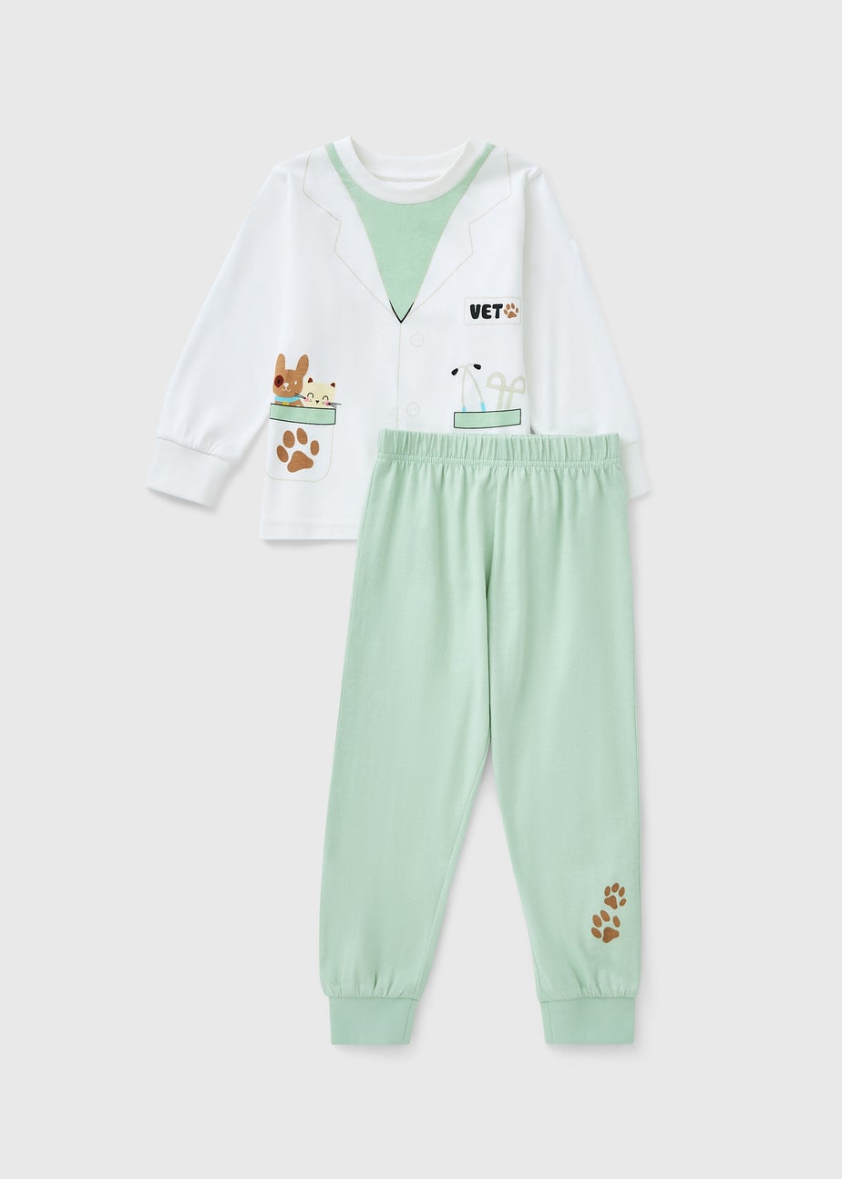 Kids Green Vest Dress Up Pyjama Set (1-7yrs)
