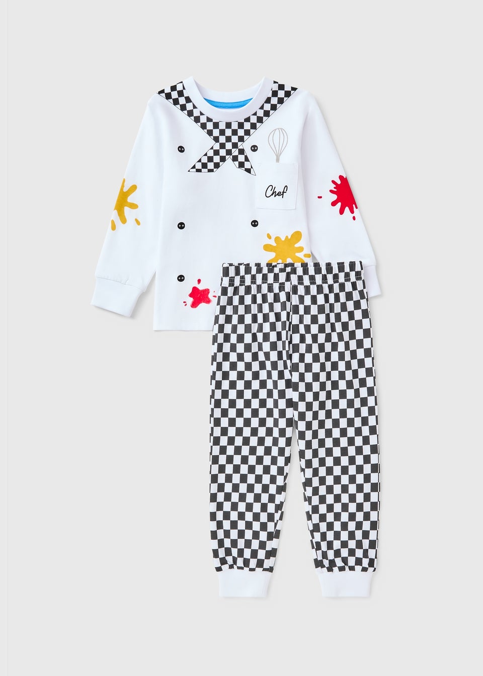 Kids Boys White Chef Dress Up Pyjama Set (1-7yrs)