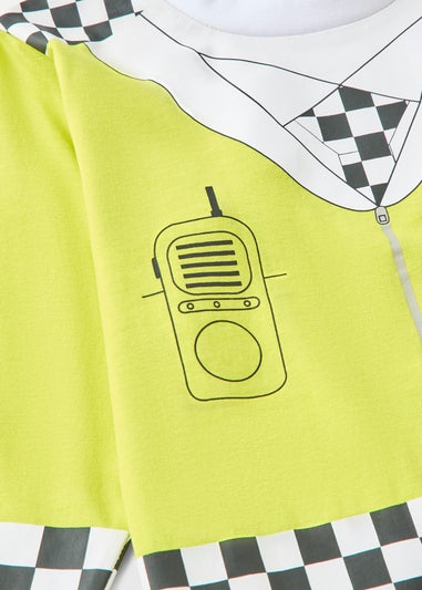 Boys Yellow Police Pyjama Set (1-7yrs)