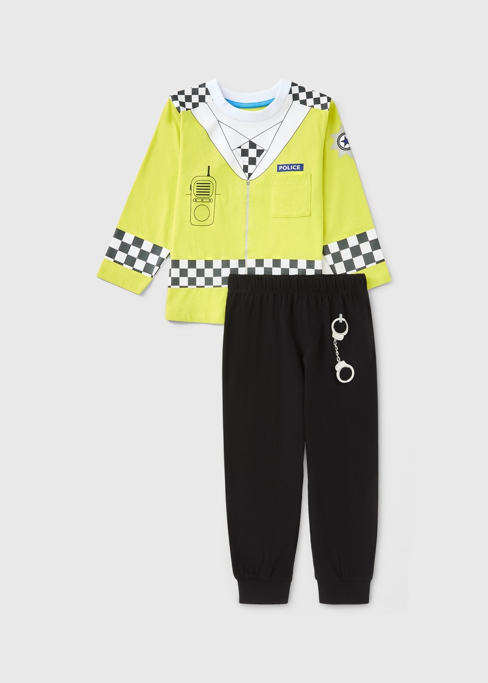 Boys Yellow Police Pyjama Set (1-7yrs)