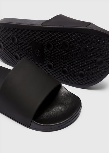 Black Comfort Sliders