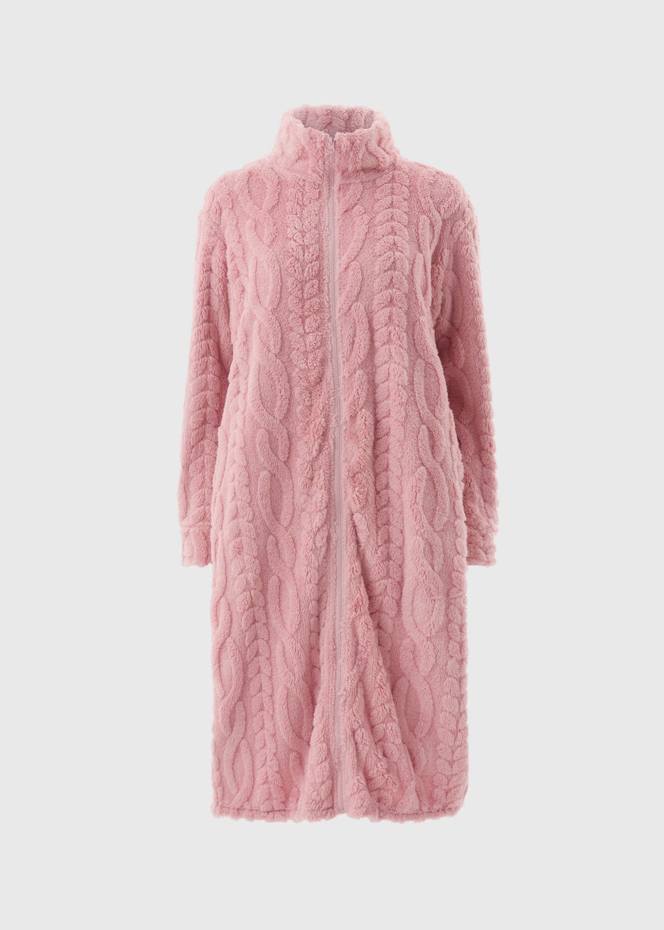 Pink Cable Zip Gown