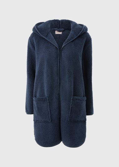 Navy Fleece Cardigan