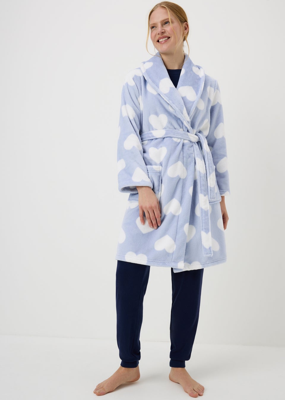 Blue Heart Dressing Gown