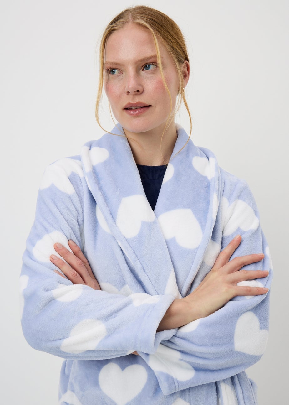 Blue Heart Dressing Gown