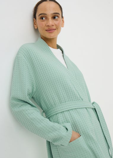 Green Waffle Dressing Gown