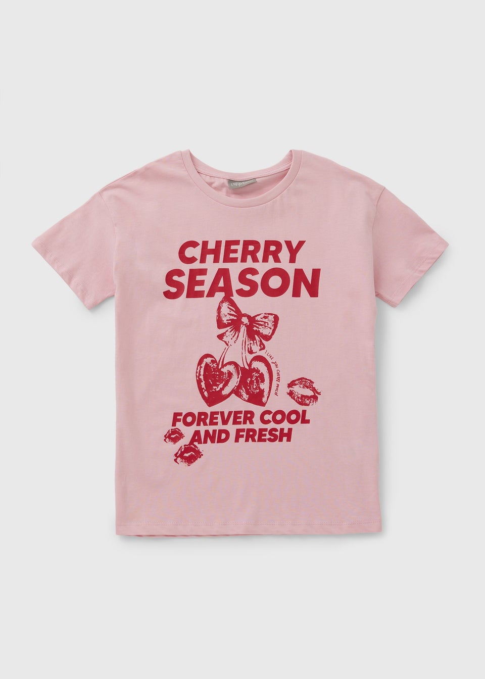 Girls Pink Cherry Season T-Shirt (7-15yrs)