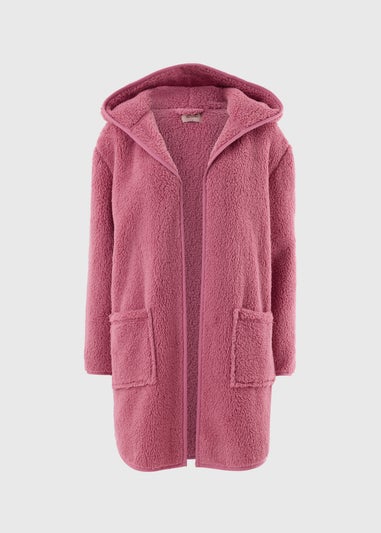 Pink Fleece Cardigan