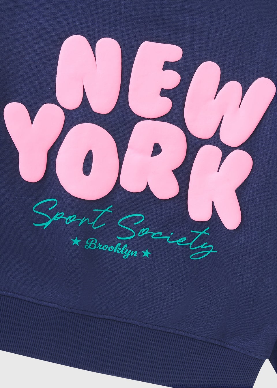 Girls Navy Sport New York Sweatshirt (7-15yrs)