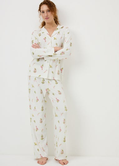 Cream Ditsy Island Pyjama Set
