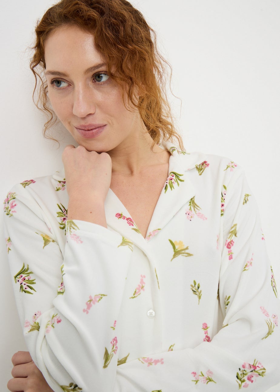 Cream Ditsy Island Pyjama Set