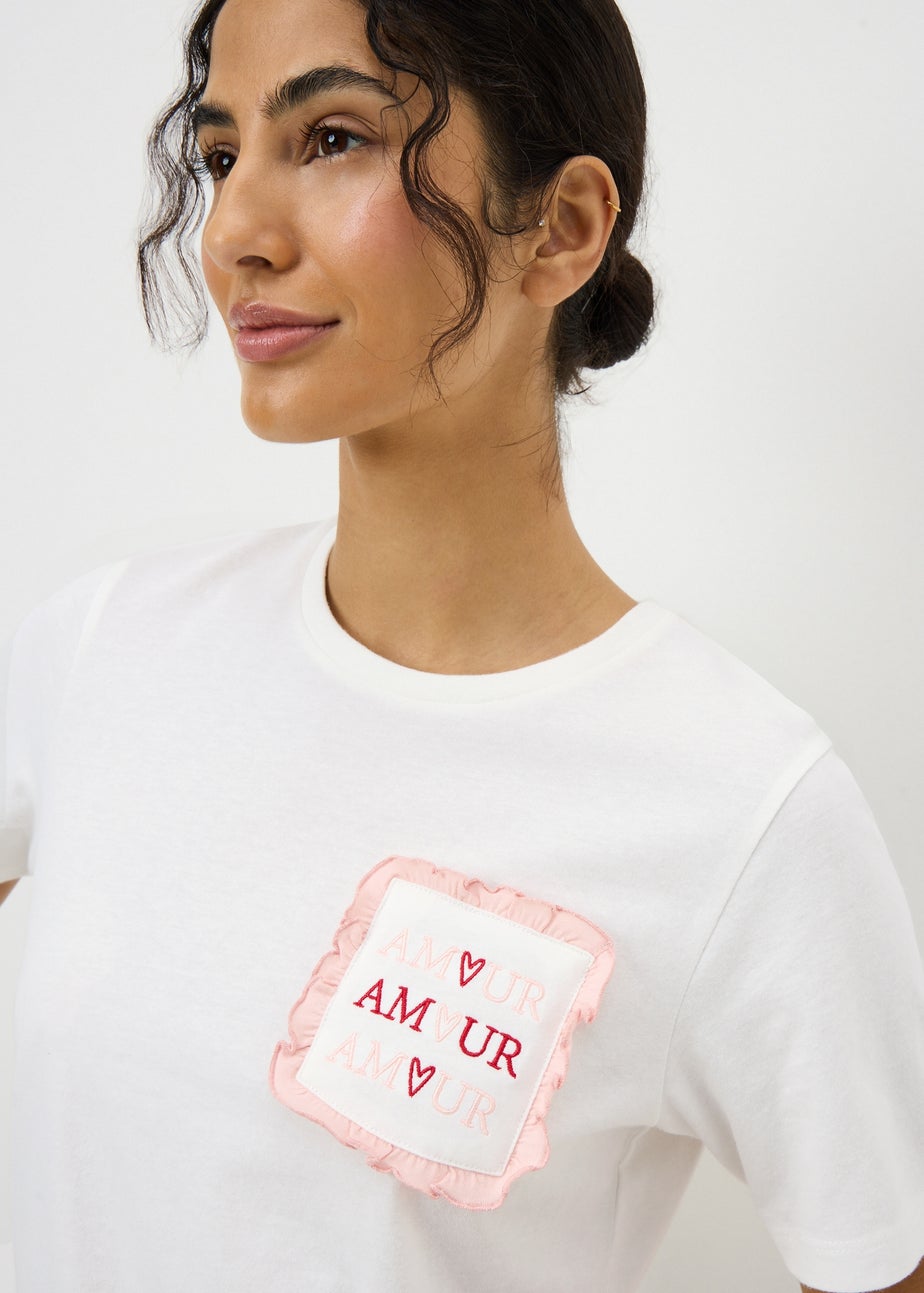 Cream Amour Pyjama Top