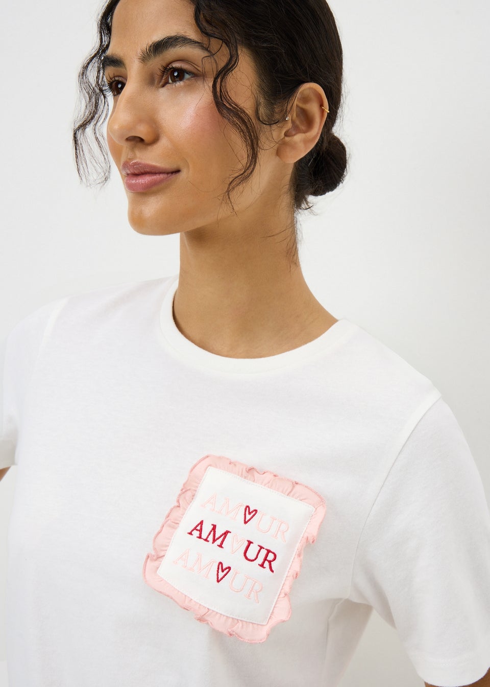 Cream Amour Pyjama Top
