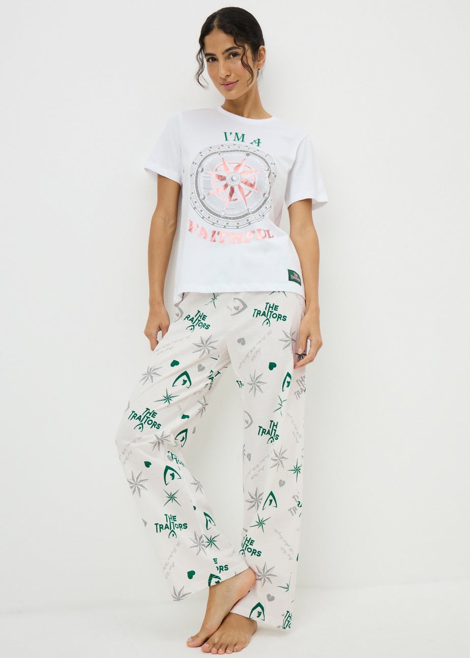 The Traitors White Faithful Long Pyjama Set