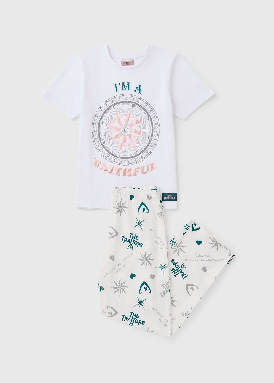 The Traitors White Faithful Long Pyjama Set