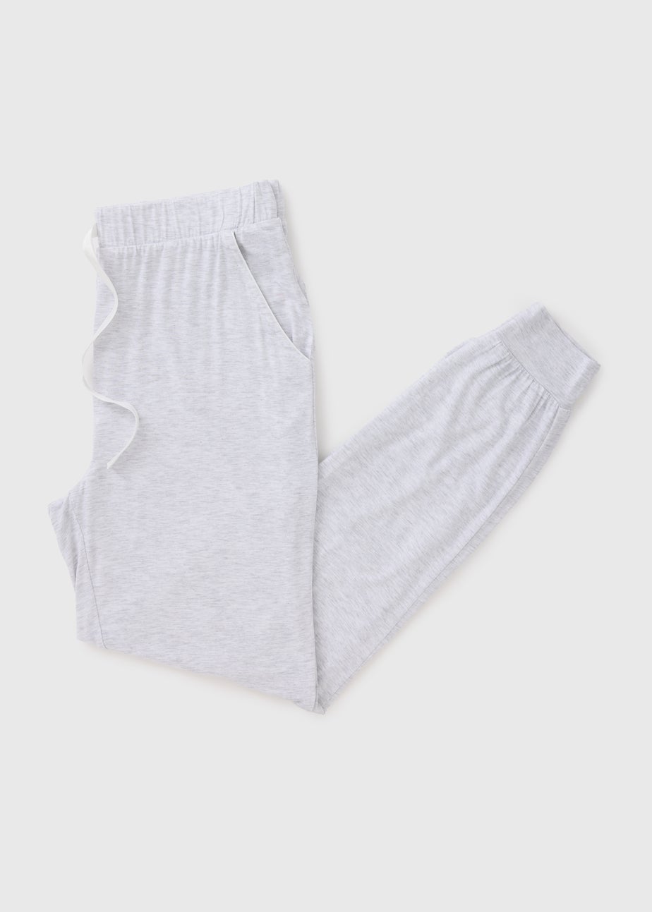 Grey Cuffed Lounge Pyjama Bottoms