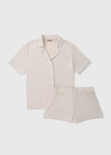 Oatmeal Traditional Pyjama Set