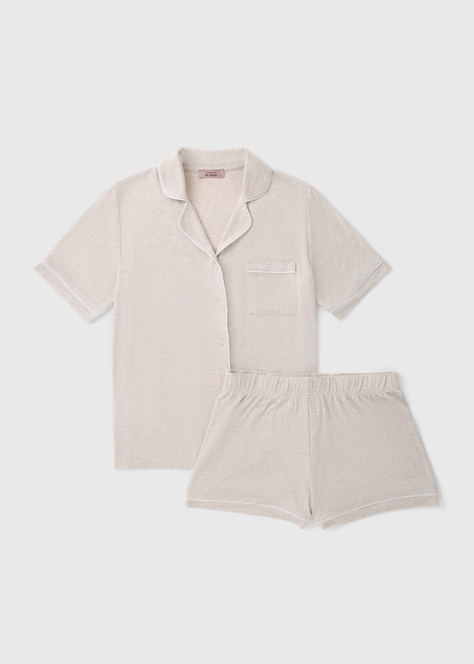 Oatmeal Traditional Pyjama Set