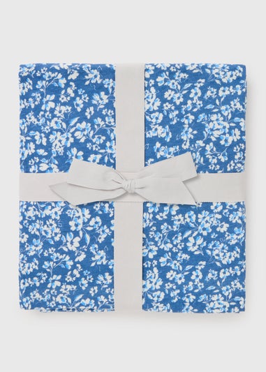 Navy Floral Ditsy Cuff Pyjama Set