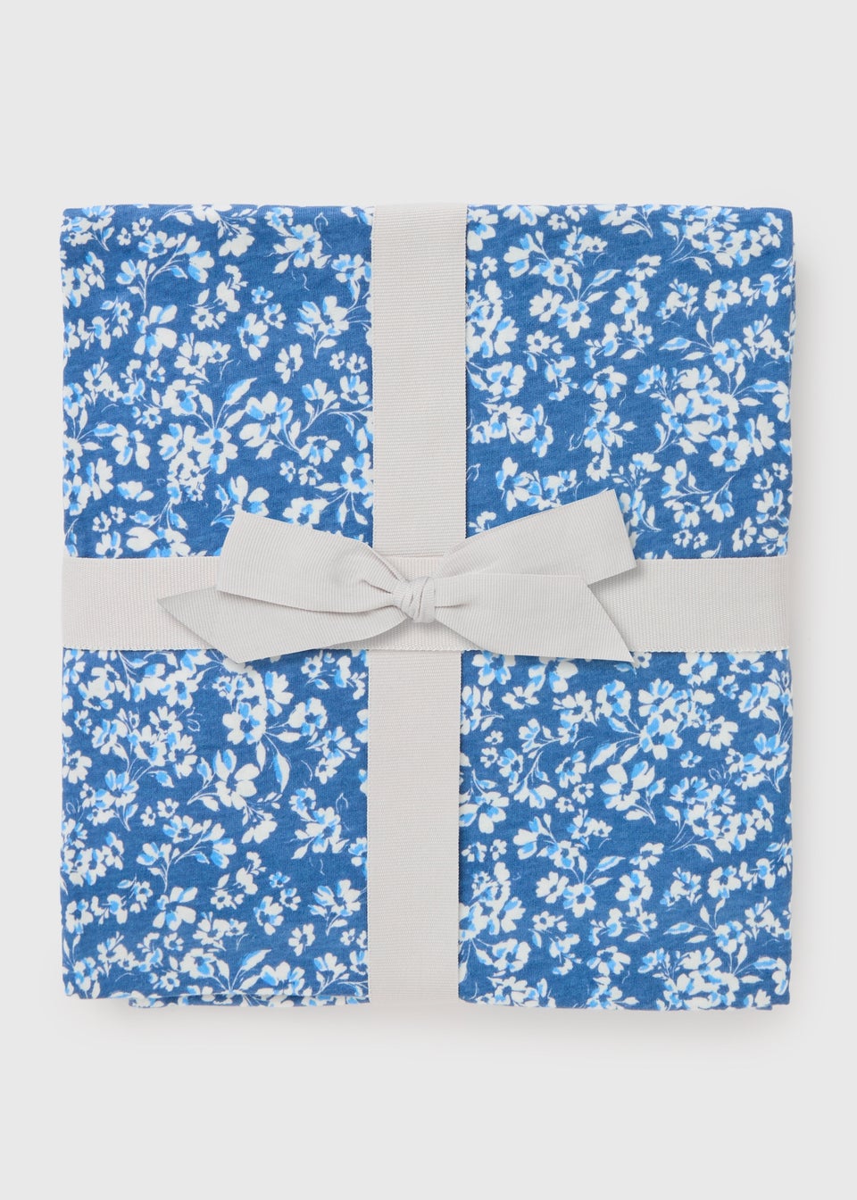 Navy Floral Ditsy Cuff Pyjama Set