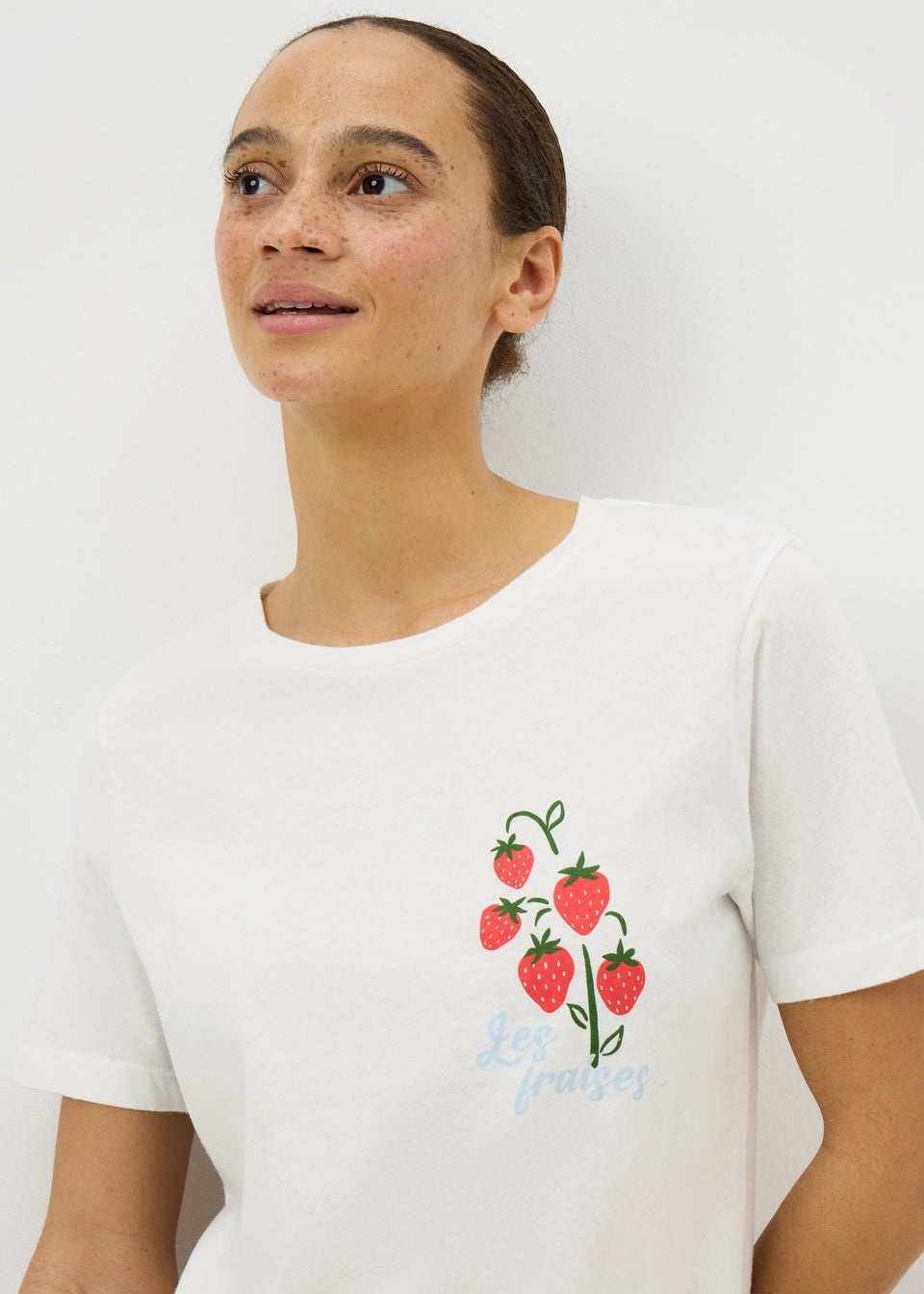 Cream Strawberry Wide Pyjama Set Bundle