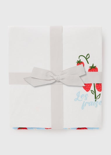 Cream Strawberry Wide Pyjama Set Bundle