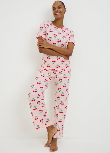 Pink Cherry Wide Pyjama Set
