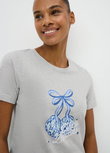 Grey Disco Wide Pyjama Set