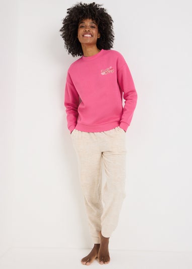 Pink Love Sleep Cherry Pyjama Sweat Top