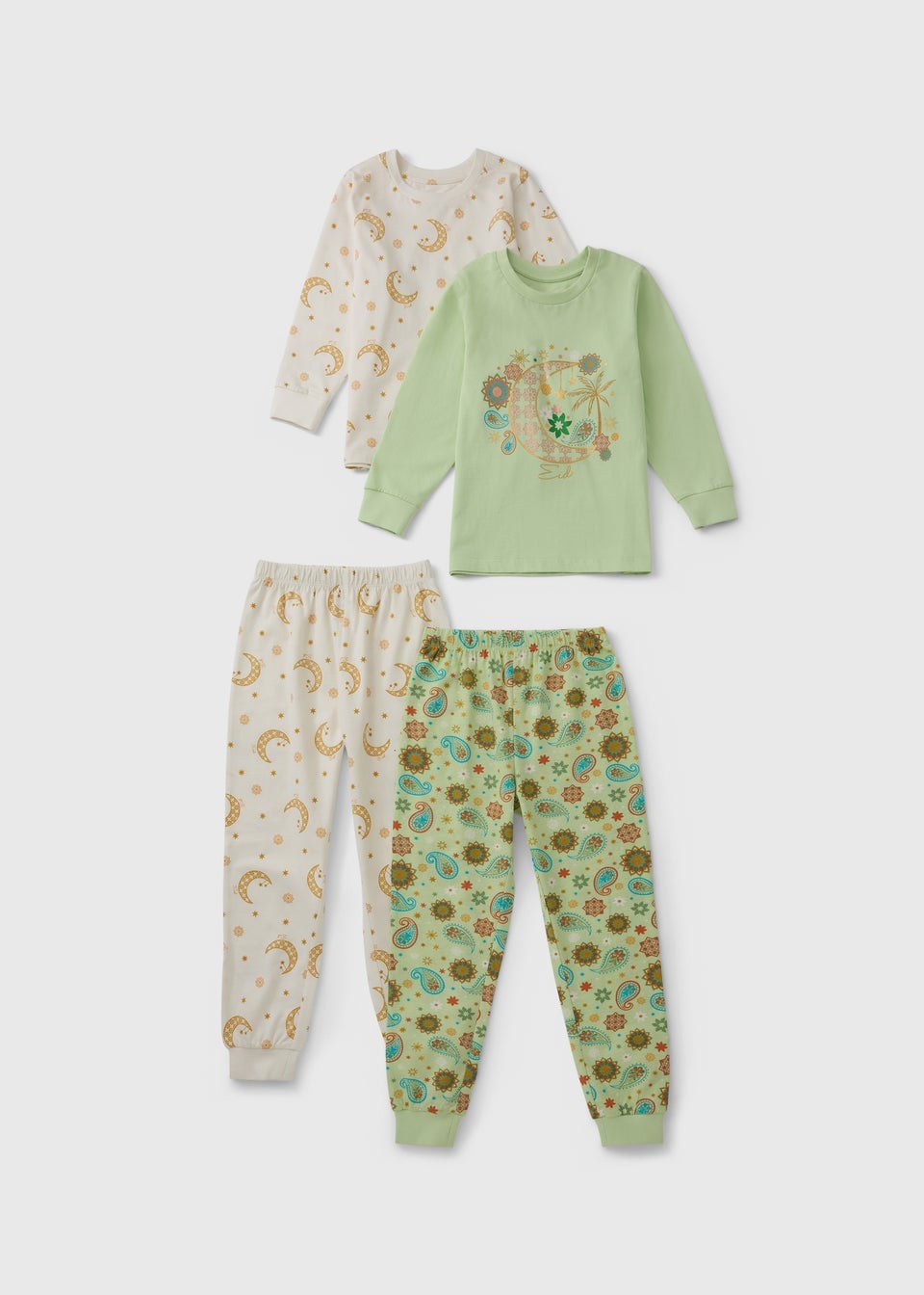 2 Pack Kids Sage Eid Pyjama Sets (1-7yrs)