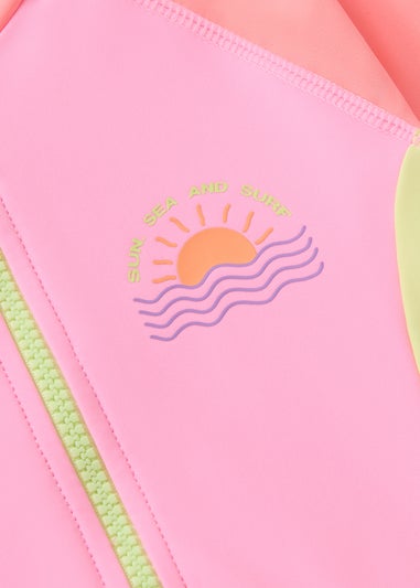 Girls Multicolour Long Sleeve Swimsuit (6-15yrs)