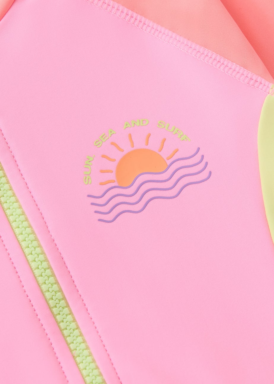 Girls Multicolour Long Sleeve Swimsuit (6-15yrs)