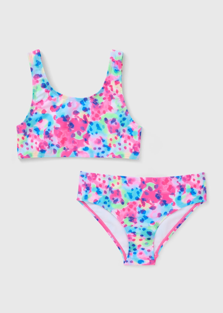 Girls Multicolour Patterned Bikini (6-15yrs)