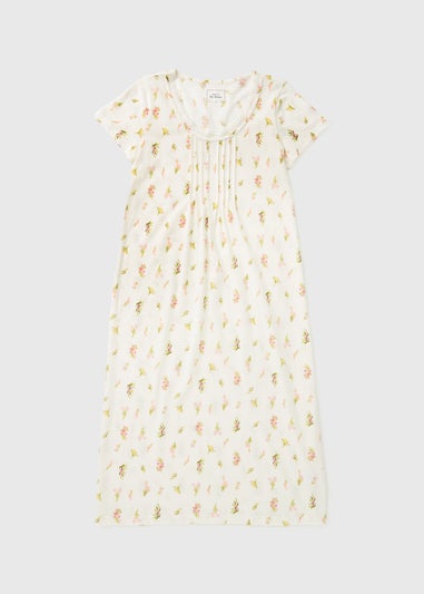 Cream Floral Lace Nightie