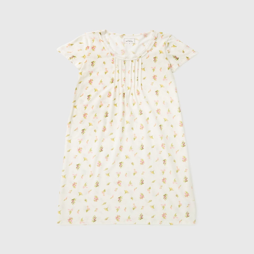 Cream Floral Lace Nightie