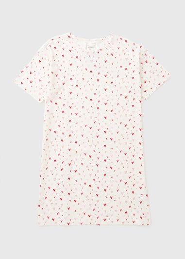 Cream Ditsy Heart Nightie