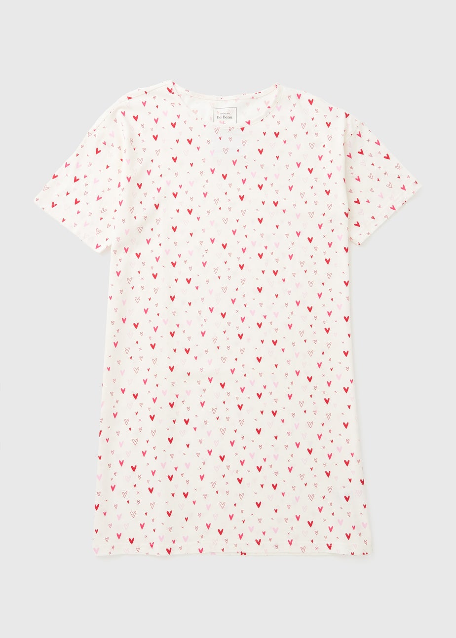 Cream Ditsy Heart Nightie