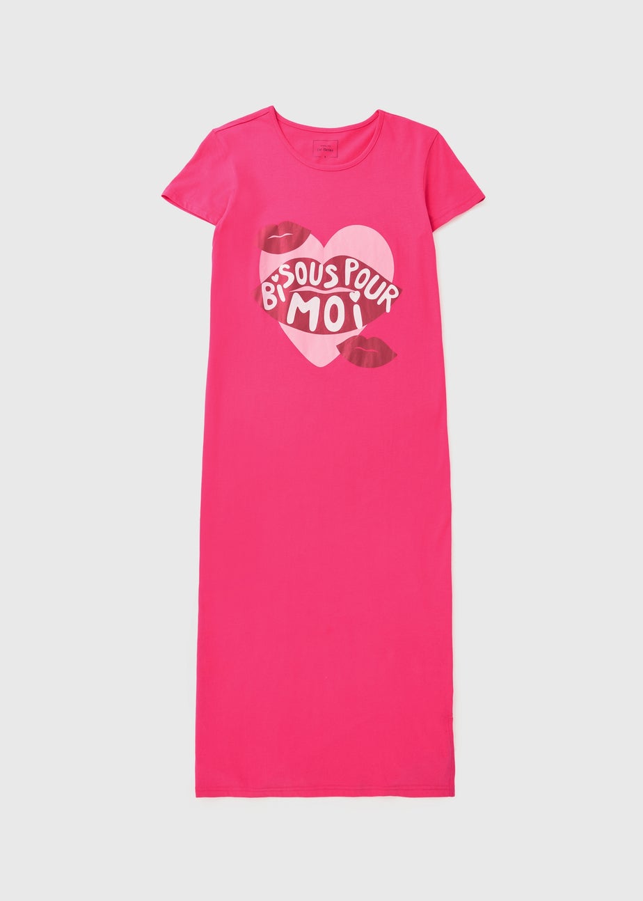 Pink Bisous Pour Moi T-Shirt Nightie