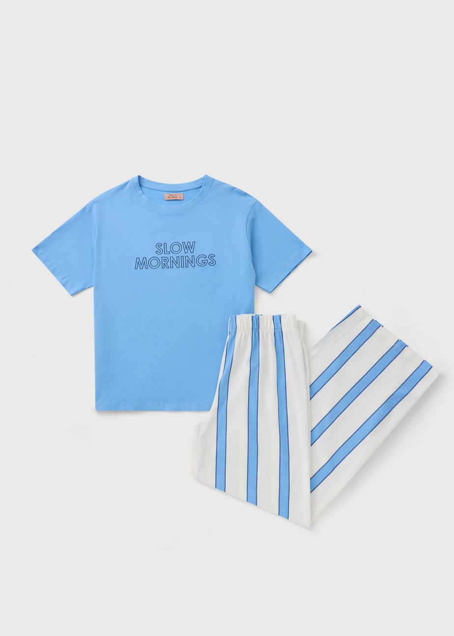 Blue Slow Mornings Pyjama Set