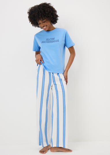Blue Slow Mornings Pyjama Set