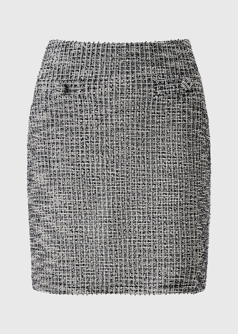 Et Vous Grey Textured Ponte Mini Skirt