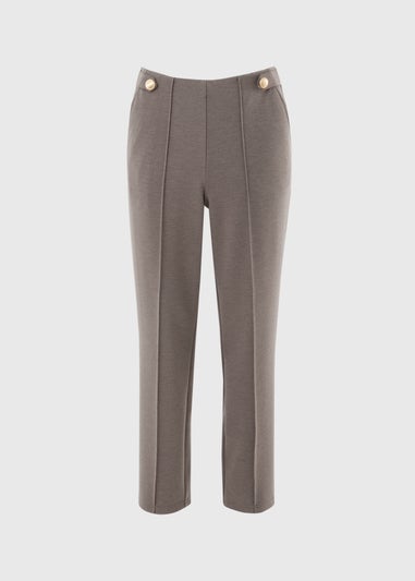 Et Vous Mocha Straight Leg Trousers