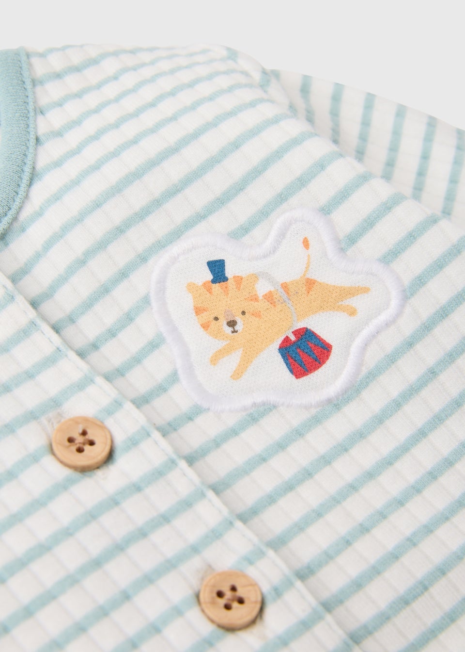 2 Piece Baby Sage Stripe Circus Top & Legging Set (Newborn-12mths)