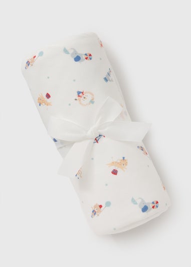 Baby Cream Circus Blanket