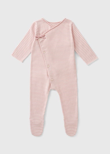 Baby Pink Mouse Knitted Sleepsuit (Newborn-12mths)